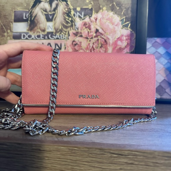 Prada Saffiano Pink Long wallet - Picture 13 of 13